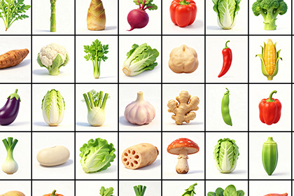 50+ vegetables Asset Pack