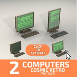 Low Poly Sci-Fi Monitor Pack (2 Sets) - Retro CRT & Slimline Assets