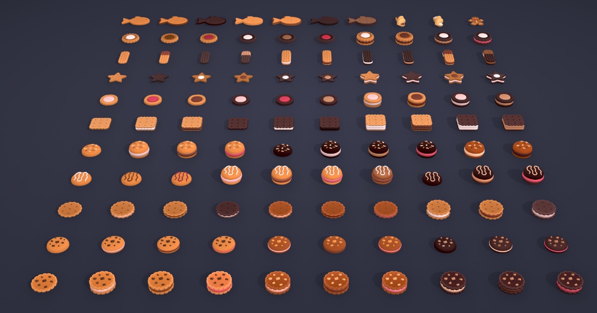 Cookies & Biscuits | 3D Props | Unity Asset Store