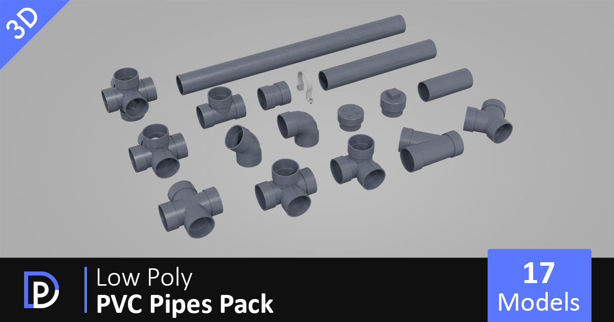 PVC Sanitary Pipes | 3D Industrial | Unity Asset Store