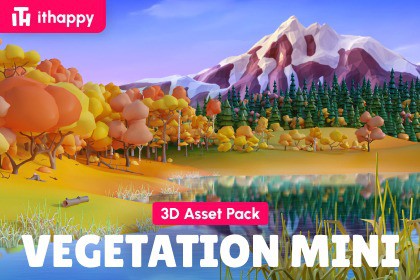 Vegetation Mini - Low Poly 3D Models Pack