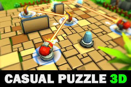 Puzzle Laser Aiming 3D- Game Template
