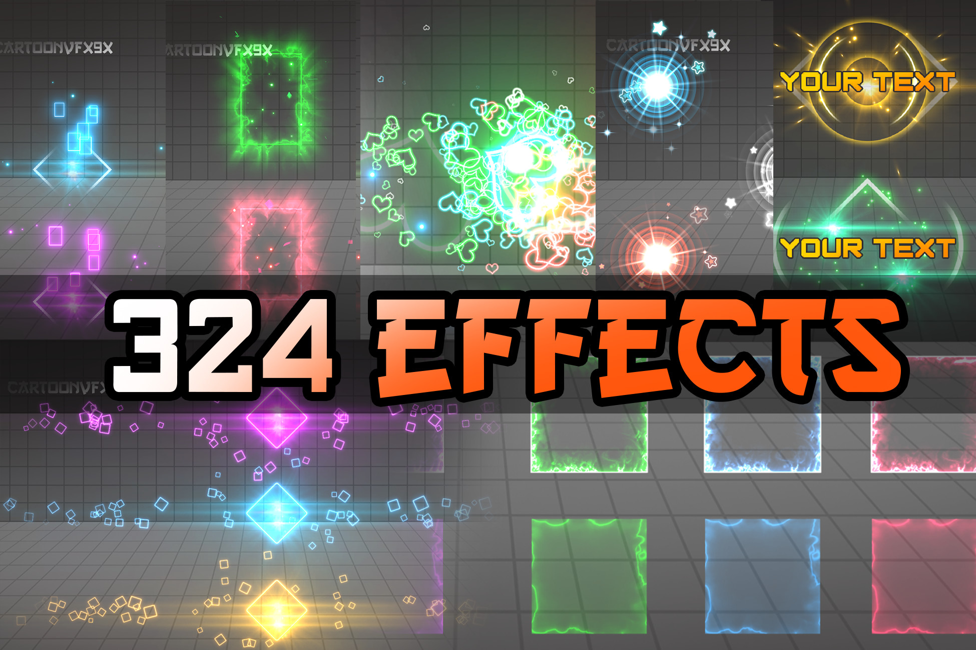 Fire Cut Ui UI VFX Collection Megapack | Fire & Explosions | Unity Asset Store