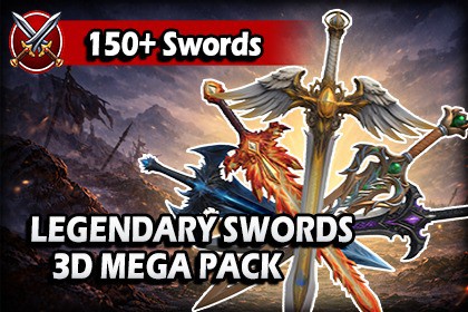 Legendary Swords 3D Mega Pack