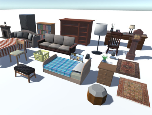 Interior Furniture and Props | 3D Furniture | Unity Asset Store