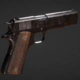 1911 Pistol Realistic 3d Model PBR