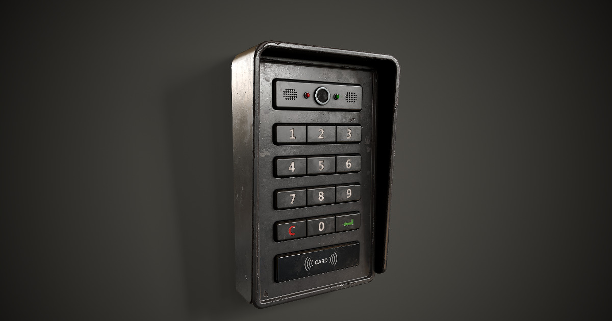 Electronic keypad lock | 3D Electronics | Unity Asset Store