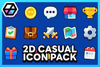 2D Icons - Casual Icon Pack