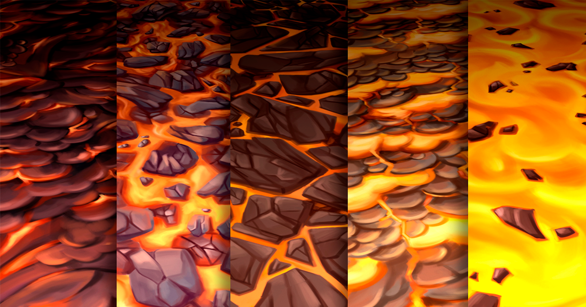 Texture Set Vol.28 Lava | 2D Nature | Unity Asset Store