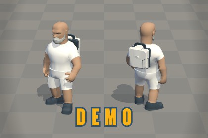 Low Poly Sci-Fi Soldiers M Demo