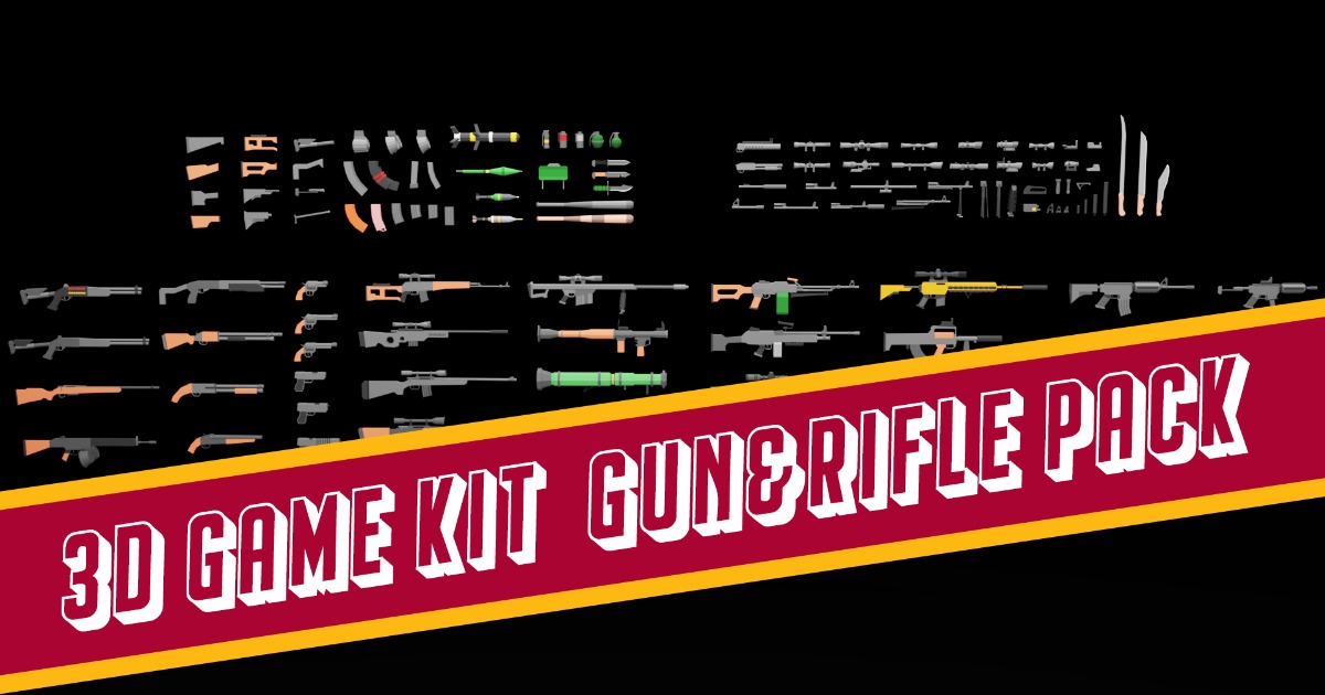 Gun Model 3d Unity 3D Game Kit-Gun&Rifle Pack | 3D Guns | Unity Asset Store