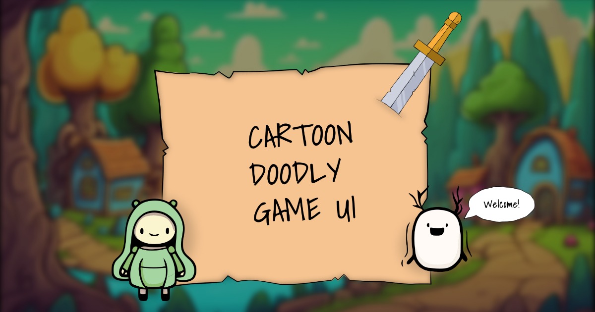 Cartoon Doodle GUI Pack | 2D GUI | Unity Asset Store