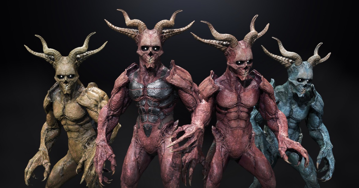 Intelligent Alien Race Demon Boss | 3D Humanoids | Unity Asset Store