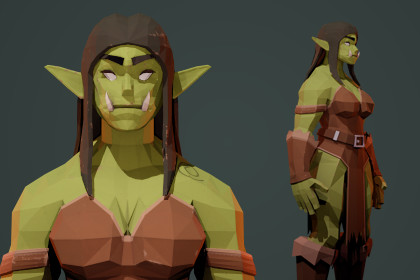 Low poly ORC character | Humanoid