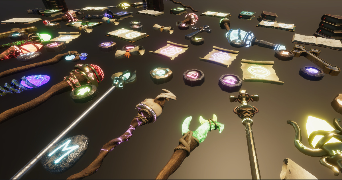 RPG Magic Weapons KIT 3D Weapons Unity Asset Store