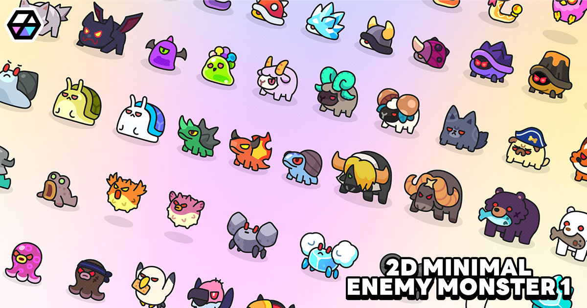 2D Minimal - Enemy Monster1 | 2D Characters | Unity Asset Store