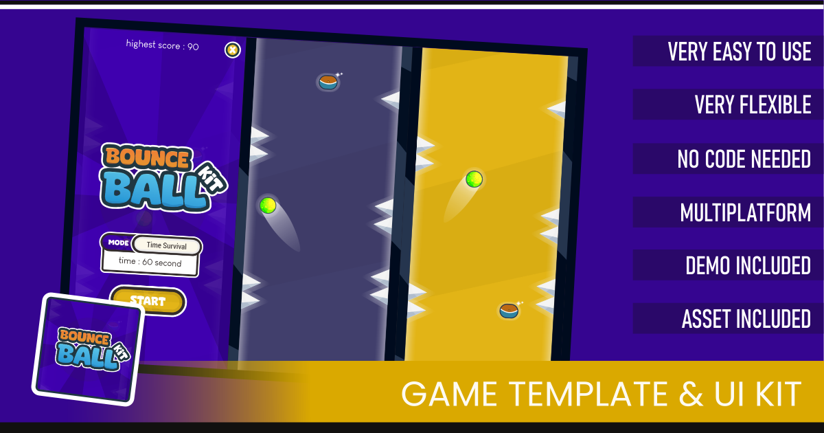 Ball Fall Game Unity Bounce Ball - Mini Game Kit | Systems | Unity Asset Store