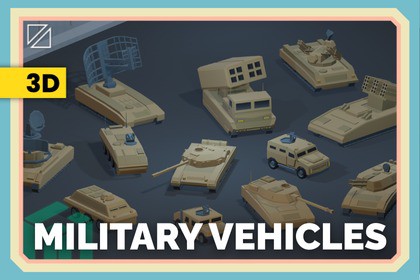 Military Vehicles - PolyPack - Low Poly Assets