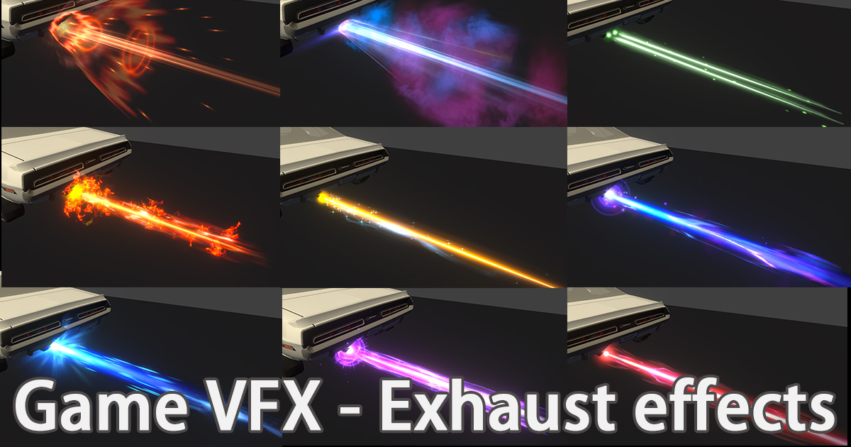Game VFX - Exhaust Nitro Effects | VFX Particles | Unity Asset Store