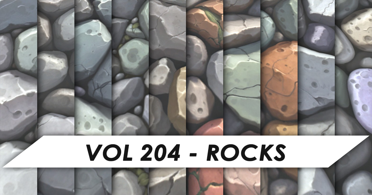 Stylized Textures - Vol 204 - Rocks | 2D Textures & Materials | Unity ...