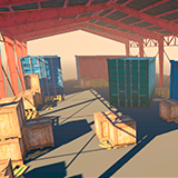 Warehouse Hangar Garage game ready