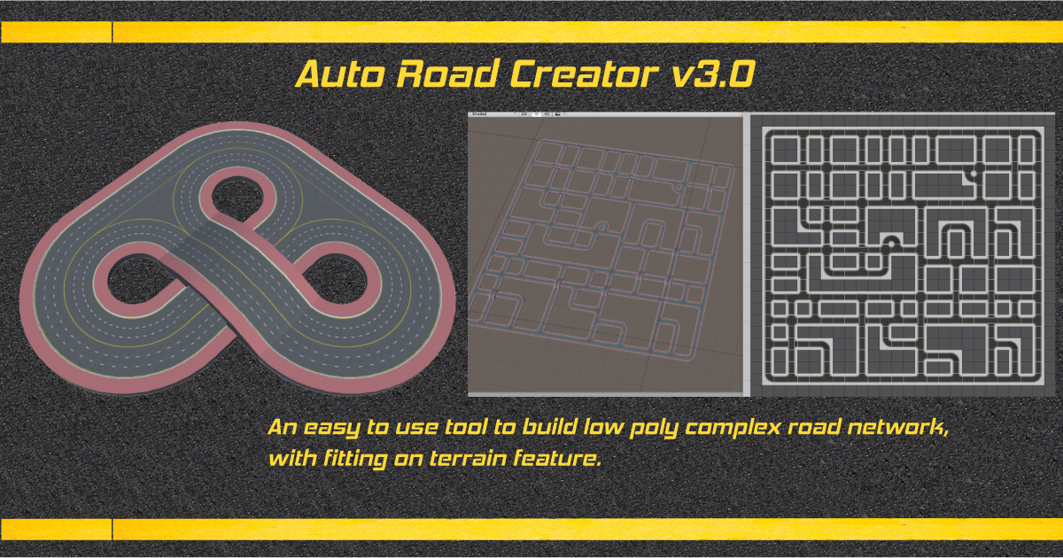 Auto Road creator v3.0 | Modeling | Unity Asset Store