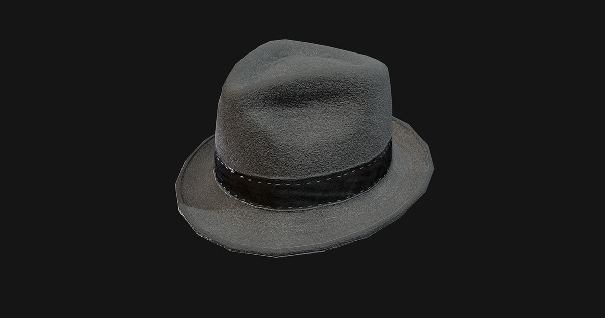 Western Felt Hat 3D Model Game Ready | Props | Unity Asset Store