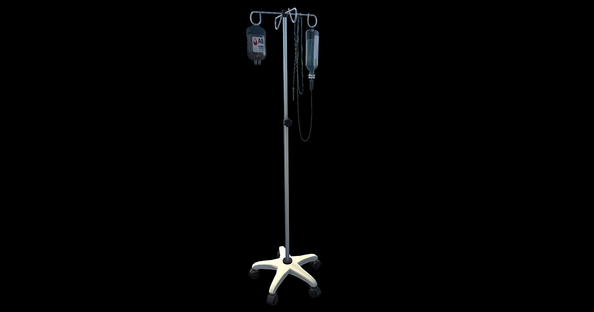 IV Pole 3D Model – Hospital Drip Stand | 3D Props | Unity Asset Store