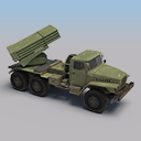 BM-21 Grad - Rocket Launcher Truck