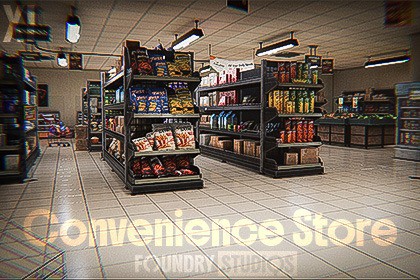 Convenience Store Modular 3d Environment Pack