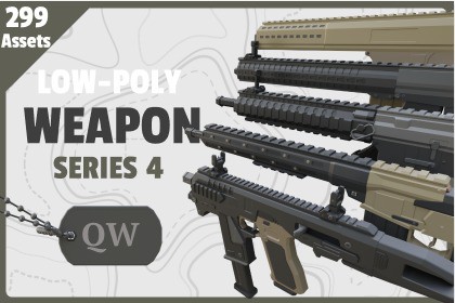 Low Poly Weapon Series 4 QW 1