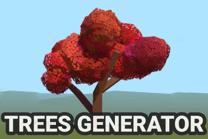 Trees generator - low poly trees