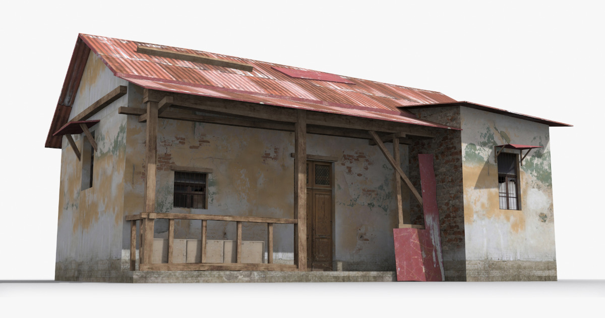 Slum House – Variant 04 | 3D Urban | Unity Asset Store