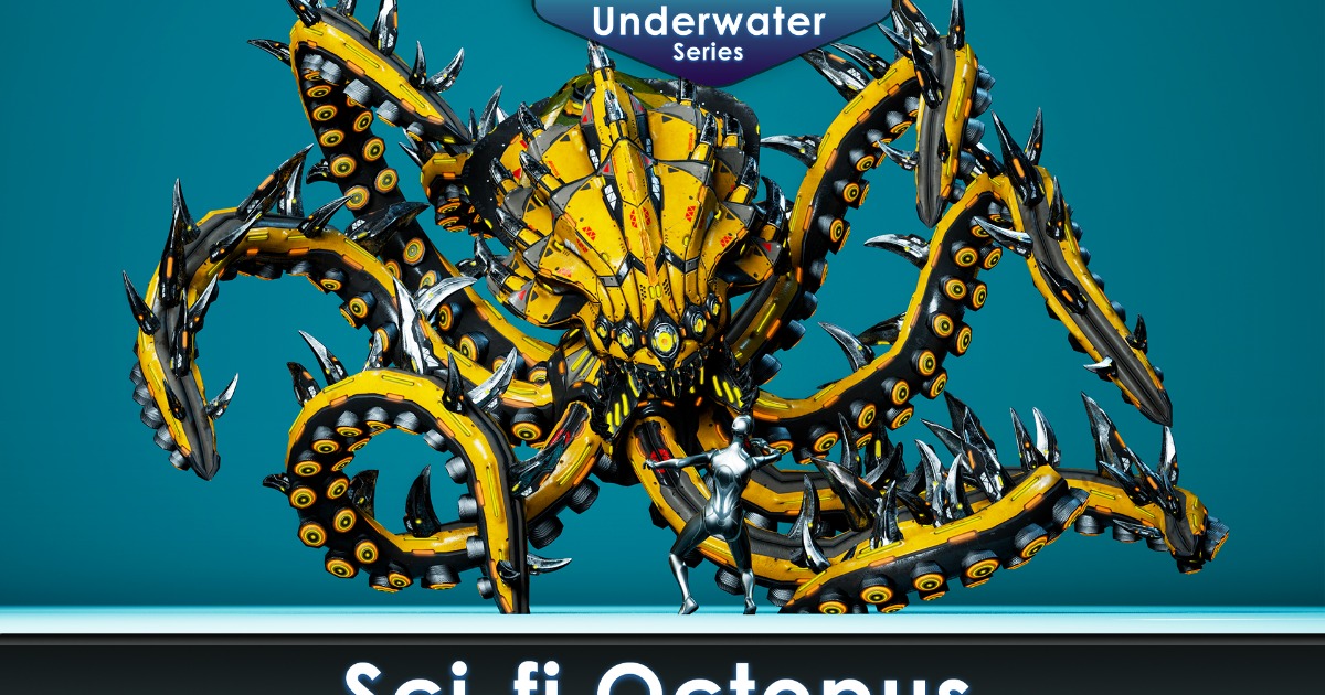 Octopus Body Unity Vrchat Sci-Fi Octopus | 3D Characters | Unity Asset Store