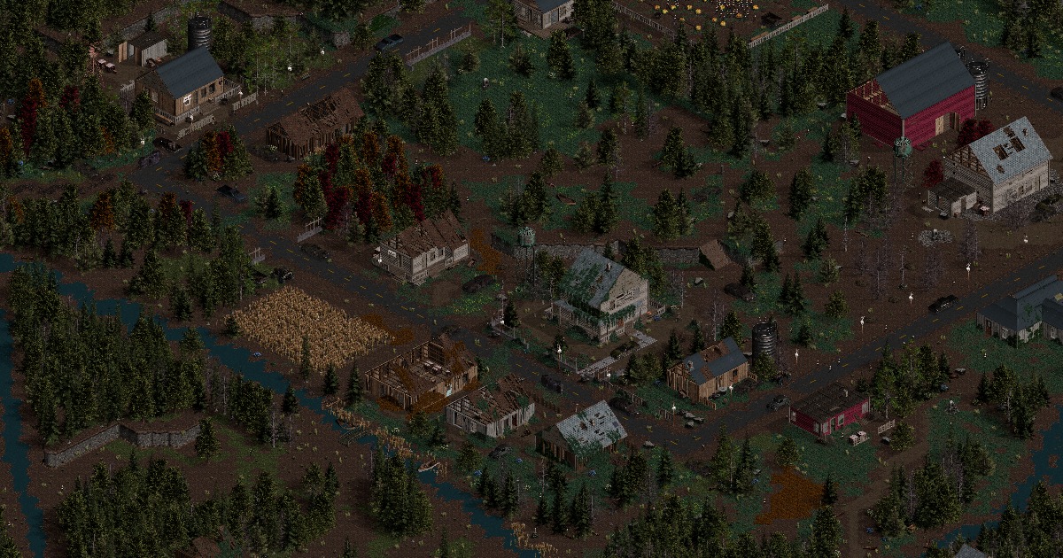 Unity Rural Town Map Zombie Rural - HD Isometric Tileset | 2D 주변환경 | Unity Asset Store
