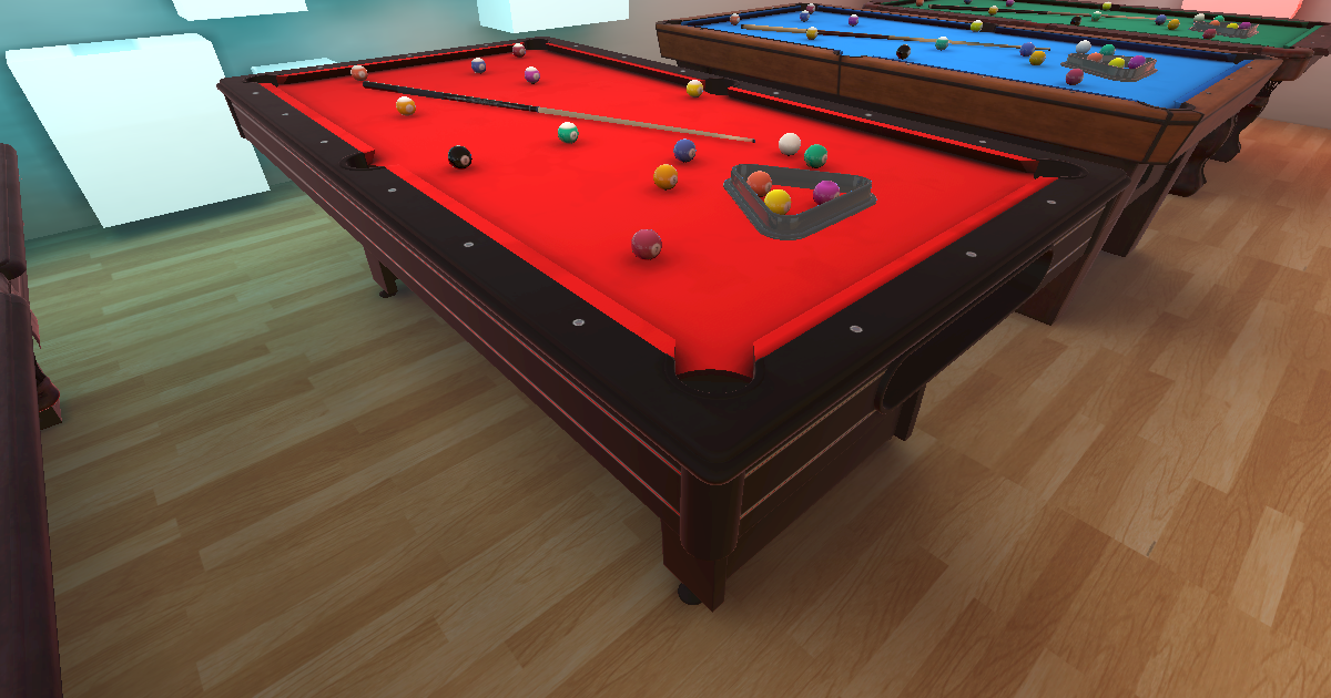 Pool Table #3 - (8 Ball Pool Billiard Model) | 3D Interior | Unity ...