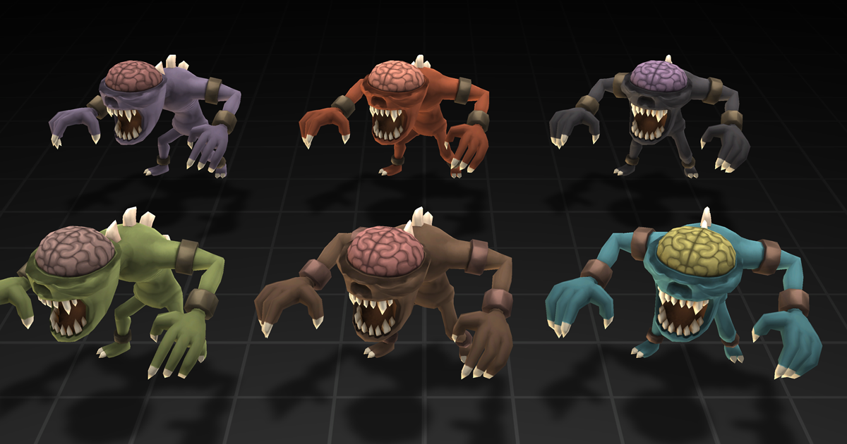 Poly HP - Ghoul | 3D Creatures | Unity Asset Store