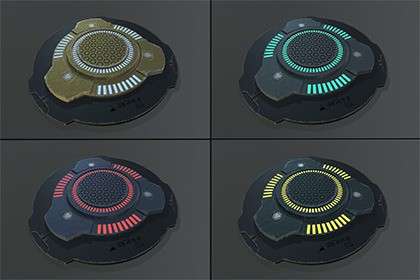 Sci-fi Jumpad Blade Platform