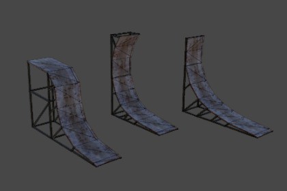 3D ramp springboard metal Pack