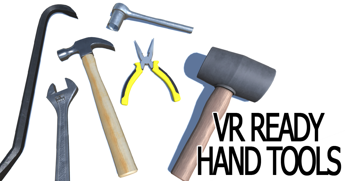 VR Ready Hand Tools | 3D Tools | Unity Asset Store