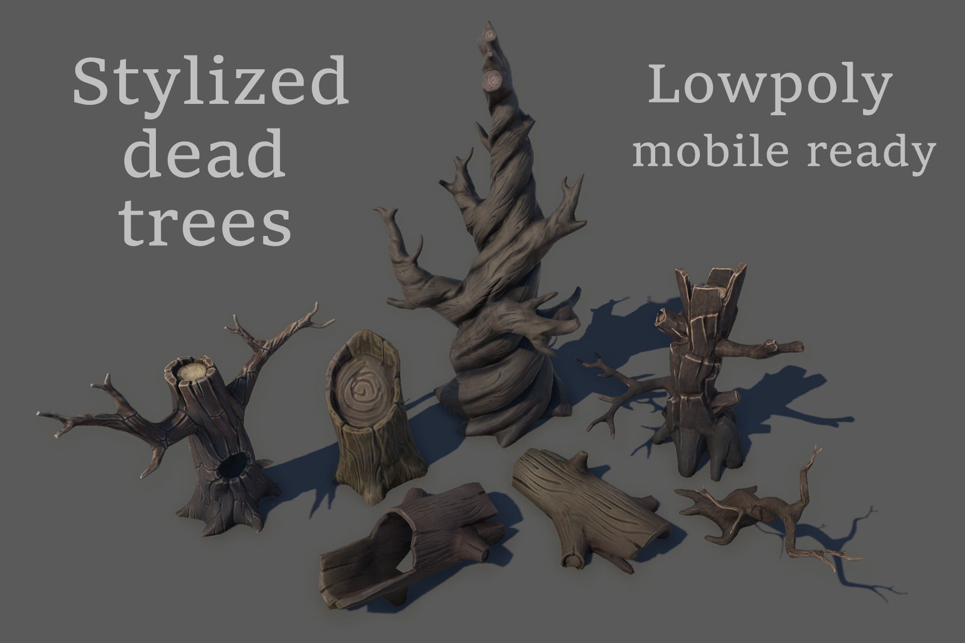 Stylized Dead Tree Pack | 3D Vegetation | Unity Asset Store
