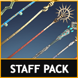 Magic Wizard Staffs- Fantasy RPG Weapons Pack
