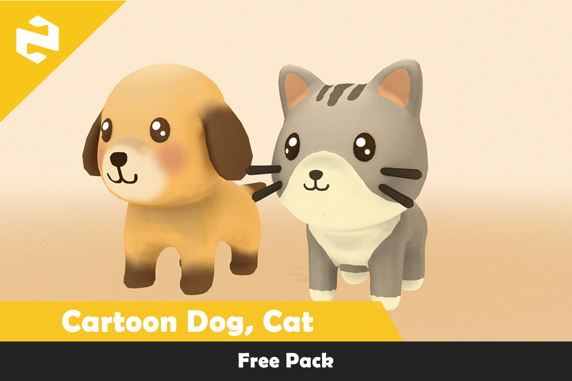 Free Pack - Cartoon Dog, Cat