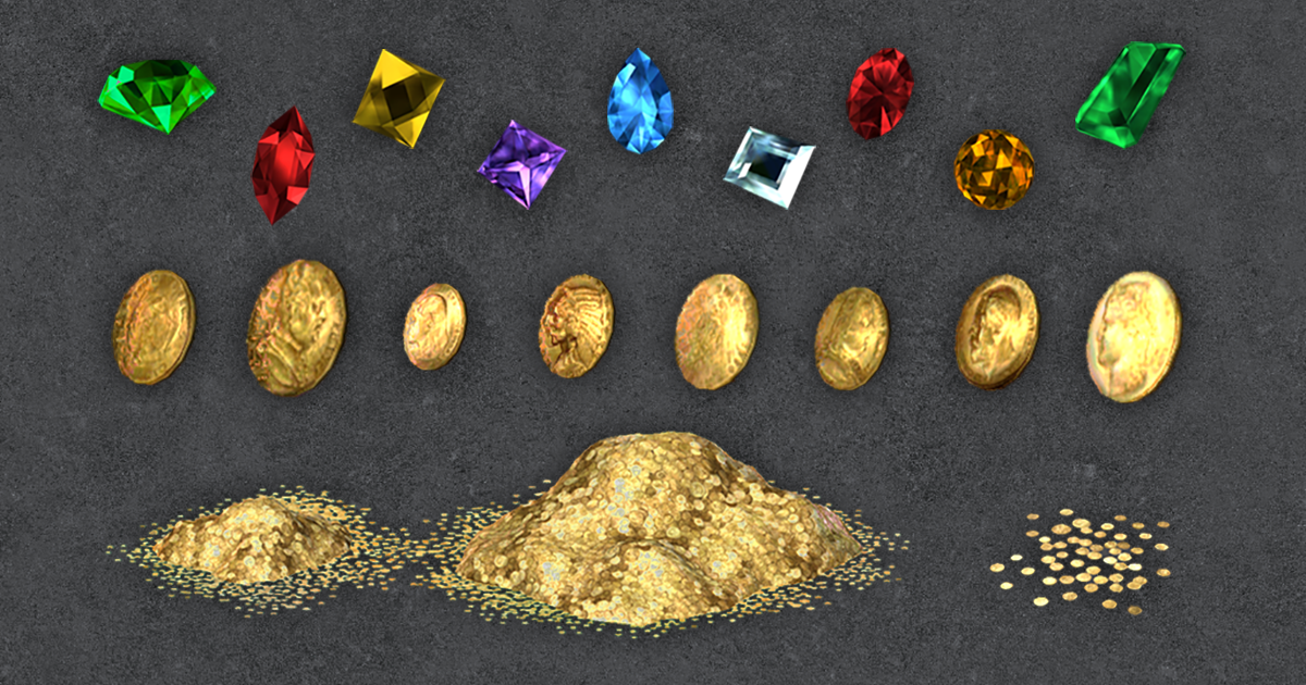 Material Coin Unity Gems & Coins | 3D Props | Unity Asset Store