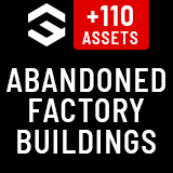 Abandoned Factory Buildings - Day/Night Scene