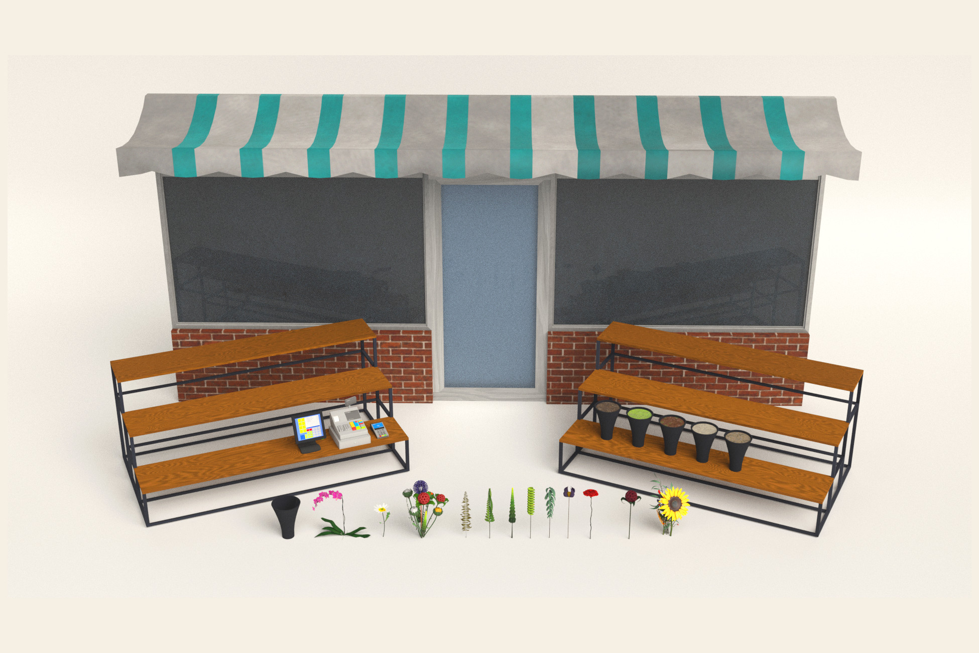 Urban Flower Shop AR | 3D Flowers | Unity Asset Store