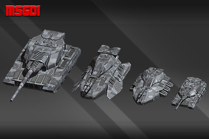 Scifi Tank Reinforcement Collection