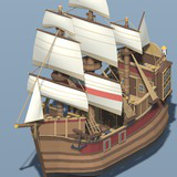 Stylized Pirate Ships & Boats: 13 Vessels + Harbour Dock Kit