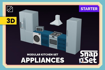 Appliances - SnapNSet Starter - Low Poly Assets