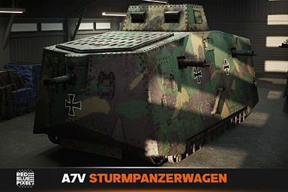 WW1 A7V Sturmpanzerwagen Vehicle/Tank